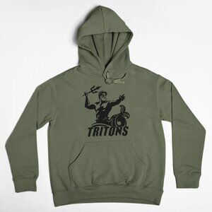 NEW UC San Diego Tritons Pullover Fleece Hoodie MILITARY ARMY GREEN